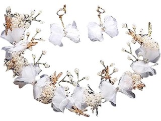 Bridal Headdress Headband Garland Wedding Hair Accessories Beauty Jewelry-F1