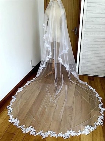 veilsmy-soft-tulle-bridal-veils-veil-bridal-lace-edge-wedding-accessories-for-bride-lady-1-tier-3-meters-long-big-2