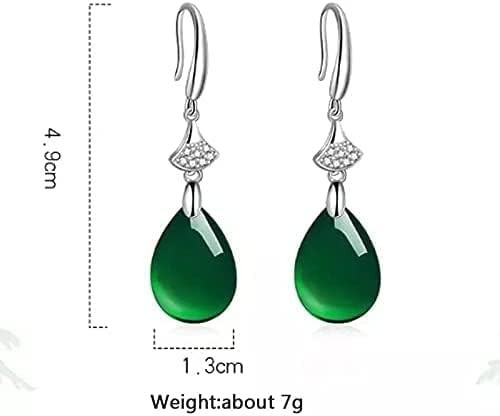 vintage-natural-emerald-jade-chalcedony-woman-earrings-big-0