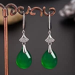 vintage-natural-emerald-jade-chalcedony-woman-earrings-big-1