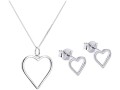 jewellerybox-sterling-silver-open-heart-stud-earrings-necklace-set-14-28-inches-small-0