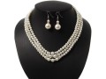 avalaya-3-strand-simulated-glass-pearl-necklace-drop-earrings-set-in-silver-plated-metal-45cm-l-small-0