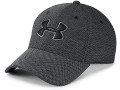 under-armour-heathered-blitzing-30-mens-stretch-fit-baseball-cap-hat-black-small-0