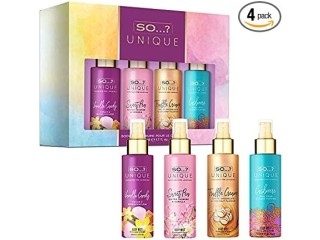 So? Unique Grande Womens Mini Mist Gift Set, Body Mist Fragrance Spray (4x50ml)