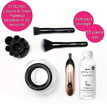 stylpro-gift-set-kit-electric-makeup-brush-cleaner-and-dryer-machine-with-8-brush-collars-big-2