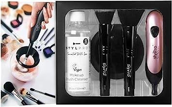 stylpro-gift-set-kit-electric-makeup-brush-cleaner-and-dryer-machine-with-8-brush-collars-big-0