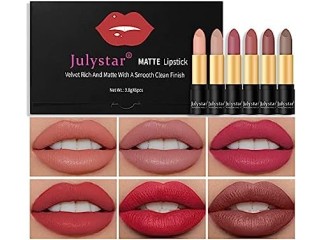 Julystar Matte lipstick make up non-stick to the cup, not fade, beauty makeup matte