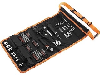 Black + Decker A7063-QZ 77 Piece Tool Accessories Roll Bag