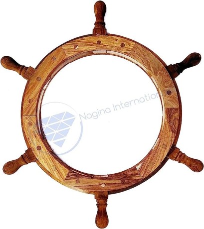 nautical-wooden-ship-wheel-photo-frame-natural-wood-finish-pirates-home-decor-gift-nagina-international-60-inches-big-2