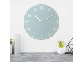 duck-egg-blue-mdf-wall-clock-30cm-analog-face-lightweight-decoration-small-0