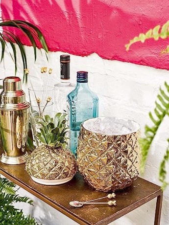 talking-tables-gold-pineapple-ice-bucket-with-lid-premium-addition-to-your-drinks-trolley-retro-bar-accessory-big-3