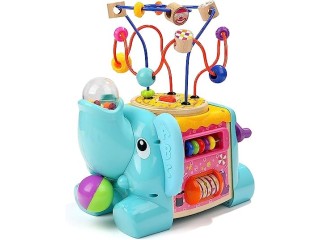 TOP BRIGHT Activity Cube Baby Toy for 18 Month Old Boy and Girl Gift