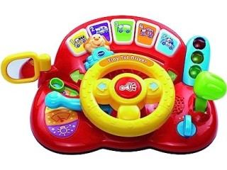 VTech Baby Tiny Tot Driver, Roleplay Steering Wheel for Toddlers