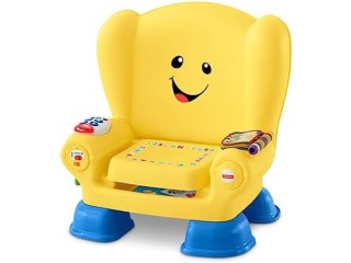 Fisher-Price Laugh & Learn Smart Stages Chair - UK English Edition, interactive musical toddler toy