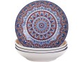 vancasso-mandala-patterned-4-piece-soup-plates-8-inch-multi-colored-crockery-bohemian-style-porcelain-tableware-small-1