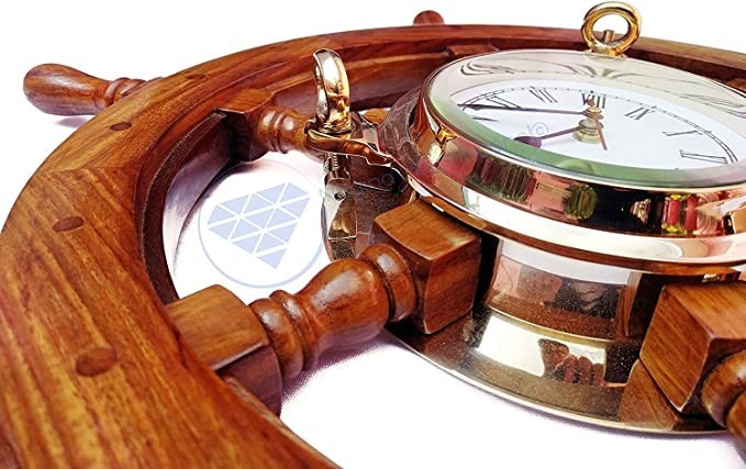 nagina-international-nautical-porthole-clock-ship-wheel-maritime-antique-wall-decor-60-inches-big-3