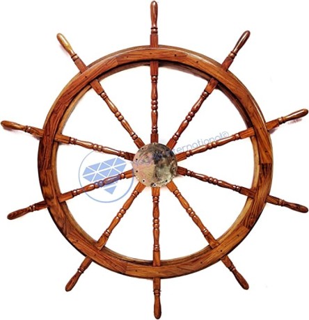 nagina-international-nautical-porthole-clock-ship-wheel-maritime-antique-wall-decor-60-inches-big-1