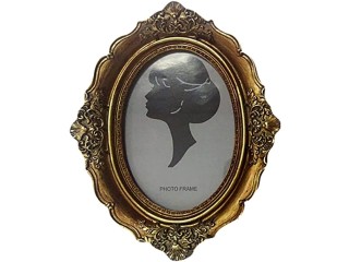 1PC European Style Oval Vintage Picture Frame Luxury Antique Photo Frame Home Decoration,Picture Frame Display Stand
