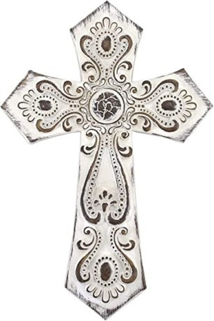 comfy-hour-12-polyresin-wall-cross-antique-style-classic-totem-wall-decoration-for-christmas-big-1