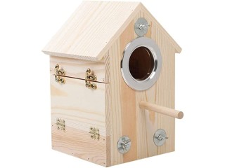 Holibanna Wooden Bird House Bird Nest Breeding Box Wood Bird Cage