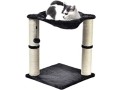 amazon-basics-cat-condo-tree-tower-with-hammock-bed-and-scratching-post-16-x-20-x-16-inches-grey-small-1