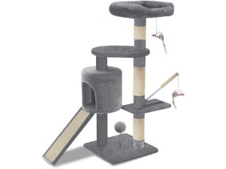 VOUNOT Cat Tree Tower, Cat Condo with Sisal Scratching Post