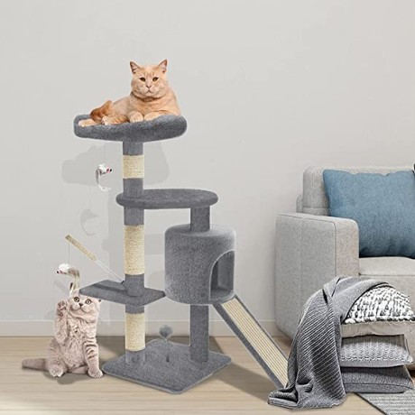 vounot-cat-tree-tower-cat-condo-with-sisal-scratching-post-big-3