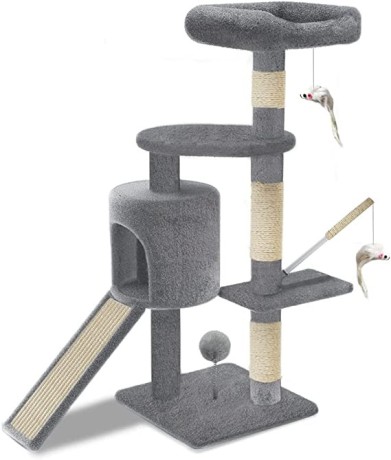 vounot-cat-tree-tower-cat-condo-with-sisal-scratching-post-big-0