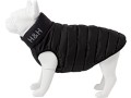 hugo-hudson-dog-puffer-jacket-clothing-accessories-for-dogs-reversible-water-resistant-dog-coat-with-collar-attachment-hole-black-grey-xs30-small-0