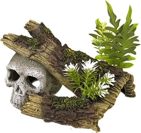 rosewood-polyresin-skull-log-with-plants-aquarium-ornament-small-big-0