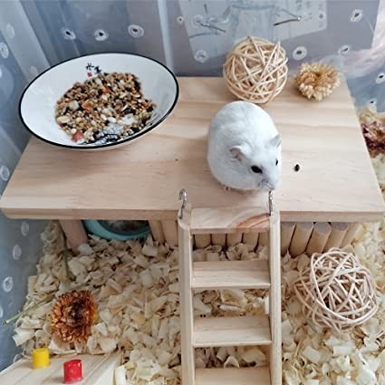 kathson-hamster-wooden-play-platform-pet-stand-platform-natural-wood-pet-house-big-0
