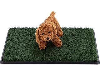 PBOHUZ Dog Grass Mat -3 Layer Professional Artificial Grass Lawn Puppy Toilet Pad Easy to Clean Pet Accessory
