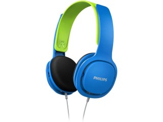 Philips SHK2000BL/00 Over Ear Kids Headphones, 85dB Volume Limit, Noise Isolating, Soft Ear Pads, Ergonomic Headband (Blue)