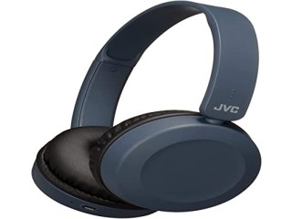 JVC Wireless Bluetooth Foldable Deep Bass On Ear Lightweight HA-S31BT Headphones, Blue