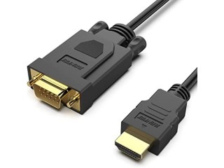 BENFEI Gold-Plated HDMI to VGA 1.8M Cable (Male to Male) for Computer