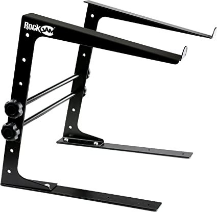 rockjam-rjlp1-adjustable-desk-mounted-desktop-laptop-stand-laptop-riser-and-dj-controller-standblack-big-0