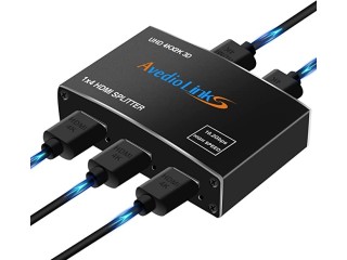 Avedio links 4K@60Hz HDMI Splitter 1 in 4 Out with 1.2 HDMI Cable,