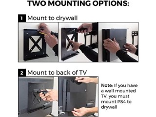 HumanCentric PS4 Slim Wall Mount, Mount on the wall or on the back of the TV, PS4 Slim Mount