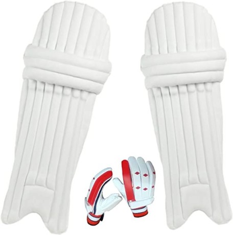 kalindri-sports-player-protection-cricket-accessories-boys-pu-leg-pad-with-batting-gloves-big-1