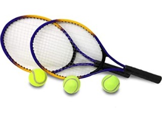 E-Deals Two Tennis Racket and Three Tennis Balls Set for children