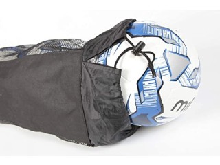 Fitness Health Black 5 Ball Nylon Bag Football Sack/Carrier/Bag Soccer Training Carry Net