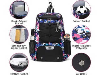 JDITVYHANO Youth Soccer Bag-Soccer Backpack Set