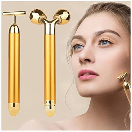 2-in-1-golden-puls-beauty-bar-face-massager-24k-3d-roller-and-t-shape-high-frequency-vibration-electric-beauty-instrument-big-0