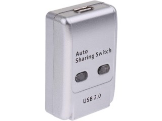 Balikha 2 Ports USB 2.0 Auto Sharing Switch Hub Control Box for Printer Scanner