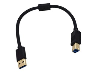 Innov8 Gold Plated USB 3.0 Type A Male to B Male Printer Cable for Scanners, External hard drives. - 0.3m