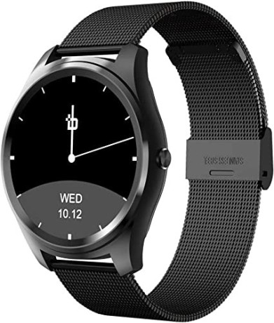 bean-information-technology-fusion-smart-watch-compatible-with-android-phones-black-with-stainless-strap-big-1