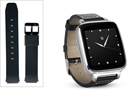 beantech-silver-engage-smartwatch-for-ios-and-android-with-leather-strap-and-2-extra-straps-big-2