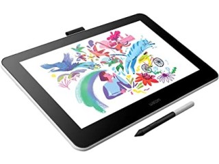 Wacom One HD Creative Pen Display, Drawing Tablet With Screen, 13.3" Graphics Monitor; includes Training & Software