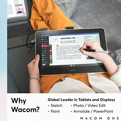 wacom-one-hd-creative-pen-display-drawing-tablet-with-screen-133-graphics-monitor-includes-training-software-big-2