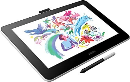 wacom-one-hd-creative-pen-display-drawing-tablet-with-screen-133-graphics-monitor-includes-training-software-big-0